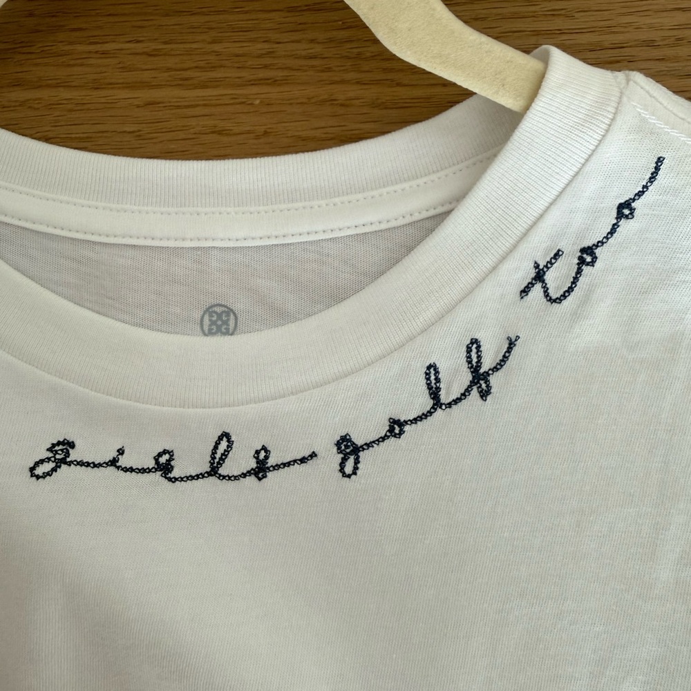 *NWOT* G/Fore Golf Scripted Embroidery Tee - Picture 4 of 7